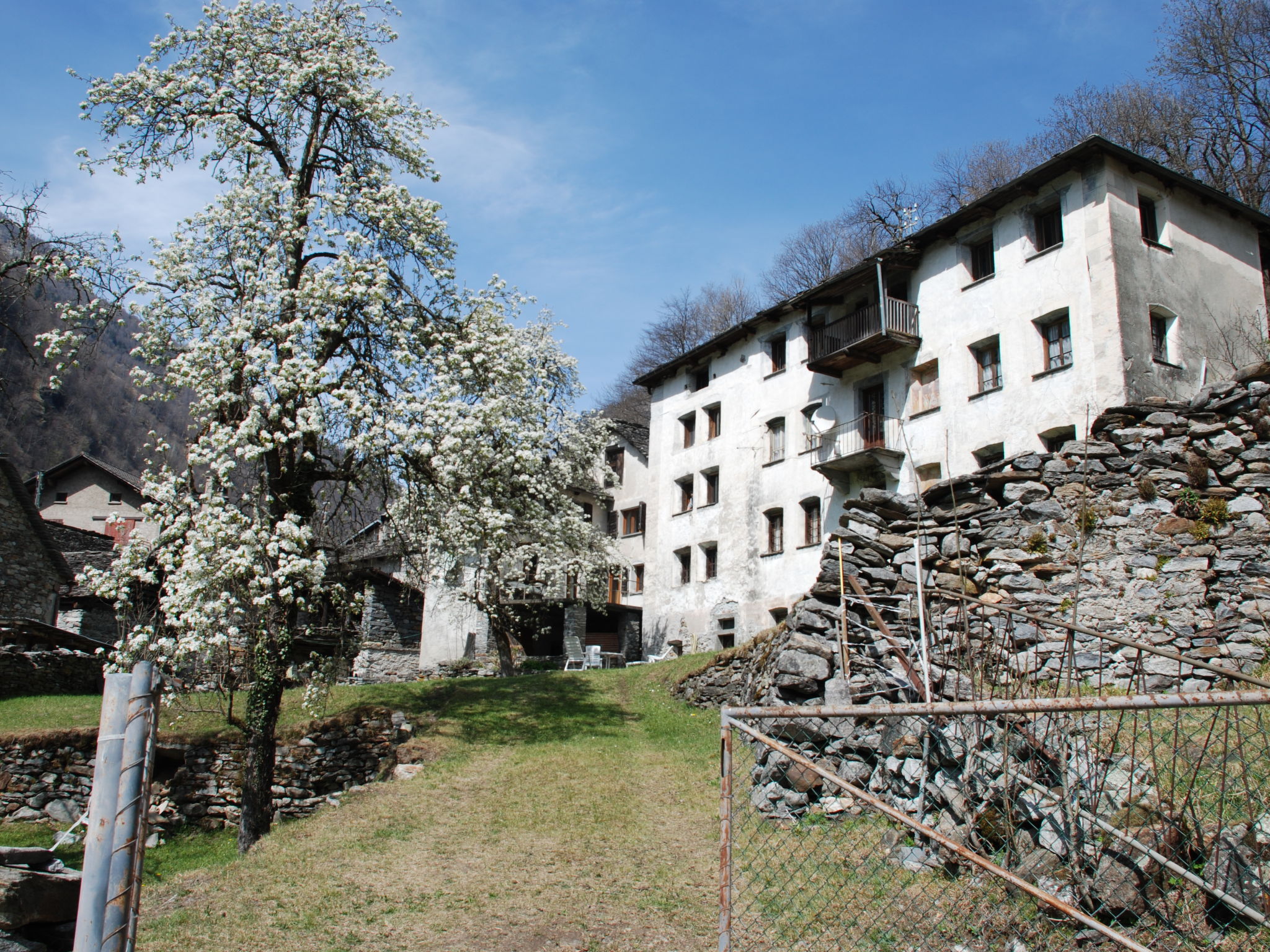 Foto 1 - Casa de 3 habitaciones en Lavizzara con jardín y vistas a la montaña