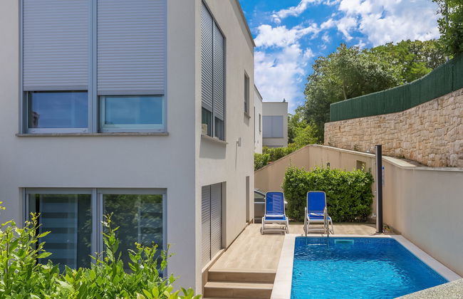 Casa de 4 quartos em Malinska-Dubašnica com piscina privada e jardim - Foto 15