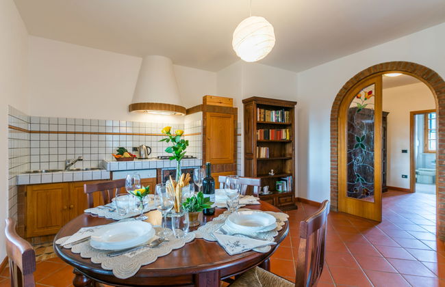 Apartamento de 3 quartos em Casale Marittimo com piscina e jardim - Foto 9