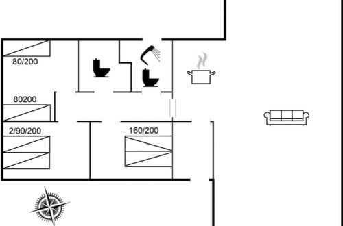 Foto 16 - Casa de 3 quartos em Hvide Sande com terraço e banheira de hidromassagem