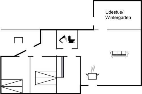 Foto 2 - Casa de 3 quartos em Ulfborg com terraço