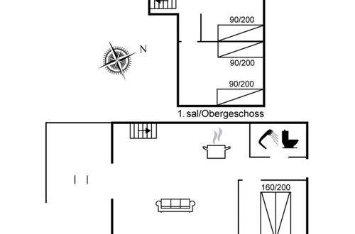 Foto 2 - Apartment mit 3 Schlafzimmern in Vestervig mit terrasse