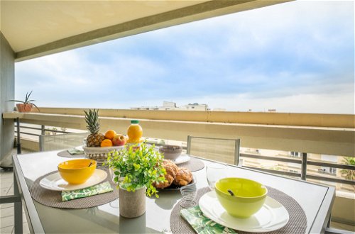 Foto 1 - Apartamento de 1 quarto em Canet-en-Roussillon com jardim e vistas do mar