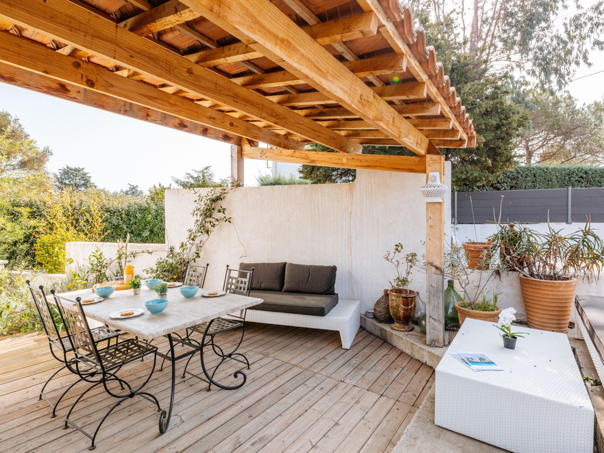 Foto 1 - Casa de 1 habitación en Fréjus con terraza y vistas al mar