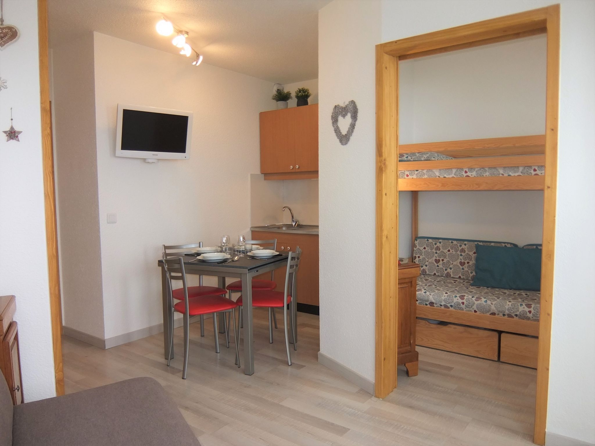 Photo 10 - 1 bedroom Apartment in Les Belleville with mountain view