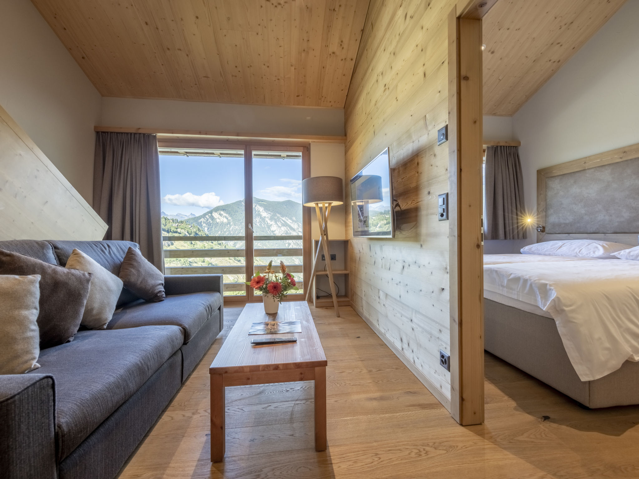Foto 1 - Apartamento de 3 habitaciones en Chalais con sauna y vistas a la montaña