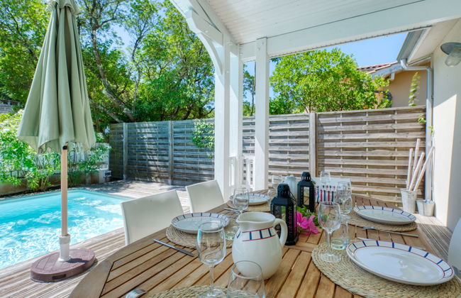Casa de 4 quartos em Lacanau com piscina privada e jardim - Foto 28