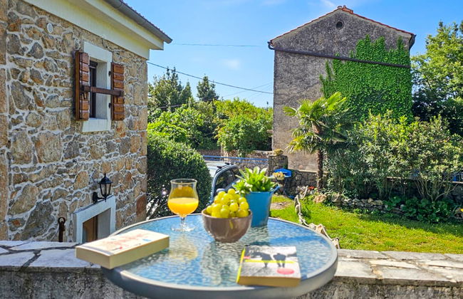 Apartamento de 2 quartos em Dobrinj com piscina e jardim - Foto 17