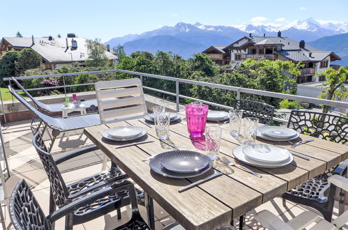 Foto 1 - Apartamento de 2 quartos em Crans-Montana com piscina e terraço