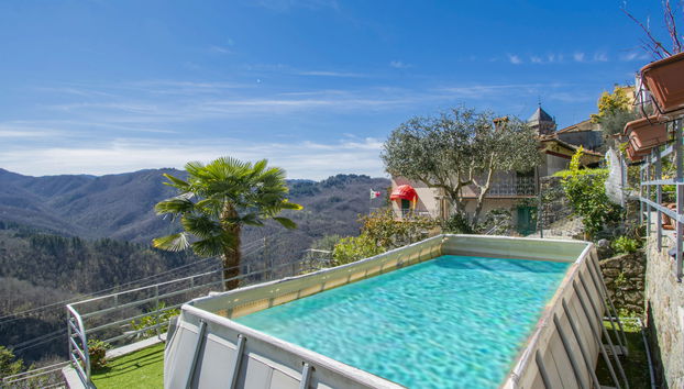 Casa con 3 camere da letto a Bagni di Lucca con piscina privata e terrazza - Foto 2