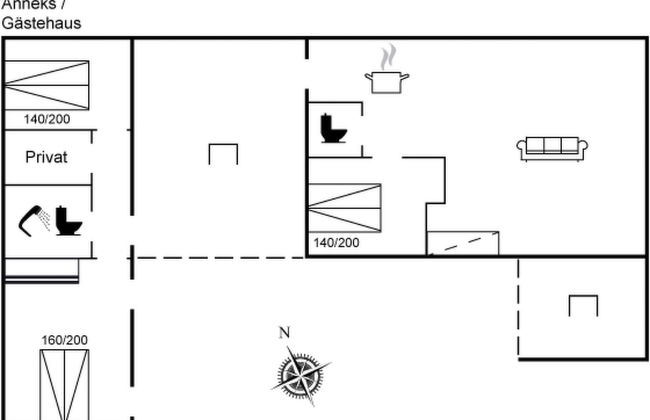 Casa de 3 quartos em Hundested com terraço - Foto 15