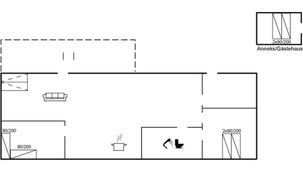 Haus mit 2 Schlafzimmern in Eskebjerg mit terrasse - Foto 2