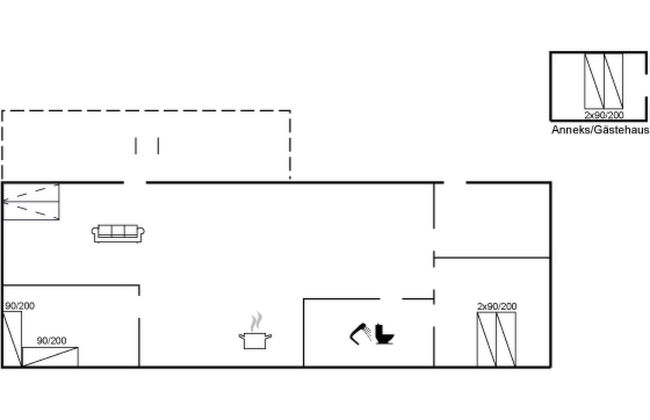 Casa de 2 quartos em Eskebjerg com terraço - Foto 2