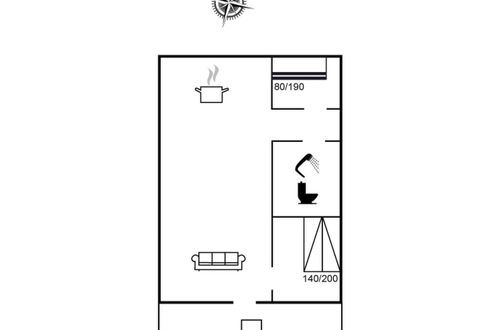 Foto 2 - Casa de 2 quartos em Gedser com terraço