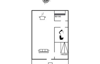 Foto 2 - Casa de 2 quartos em Gedser com terraço