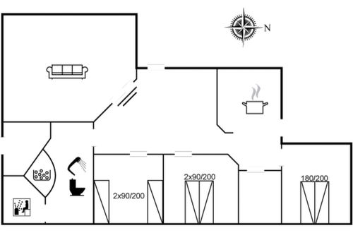 Foto 17 - Casa con 3 camere da letto a Hals con terrazza e sauna