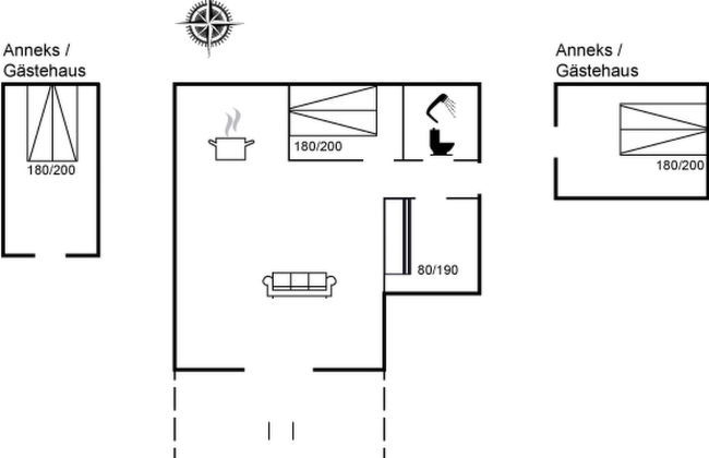 Casa de 1 quarto em Thyholm com terraço - Foto 2