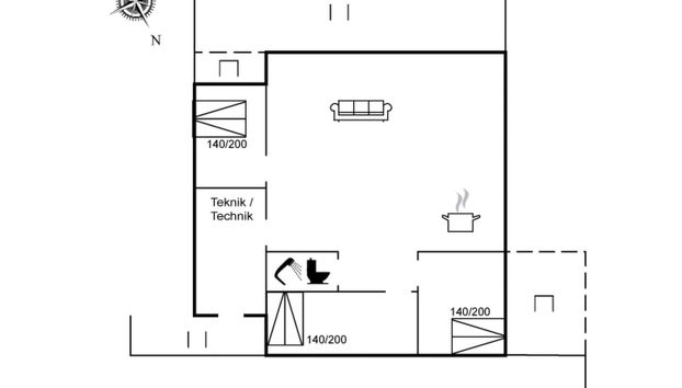 Casa de 3 quartos em Toftum Bjerge com terraço - Foto 2