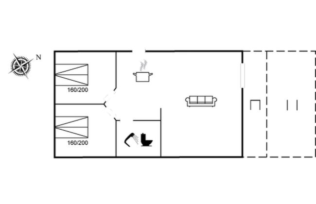 Casa con 2 camere da letto a Toftlund con terrazza - Foto 2
