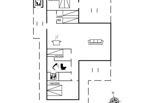 Foto 2 - Casa de 4 quartos em Sæby com terraço e sauna
