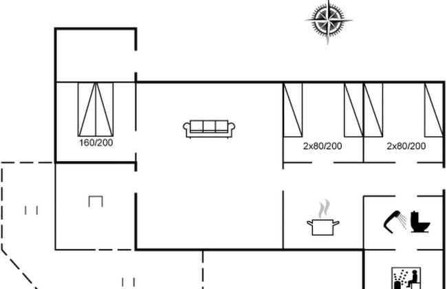 Casa de 3 quartos em Hirtshals com terraço e sauna - Foto 2
