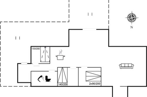 Foto 2 - Casa de 3 quartos em Sæby com terraço