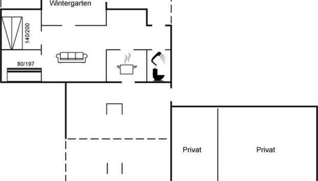 Haus mit 2 Schlafzimmern in Gørlev mit terrasse - Foto 2