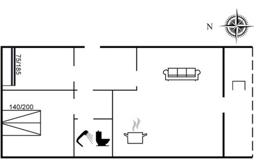 Foto 12 - Haus mit 2 Schlafzimmern in Hals mit terrasse