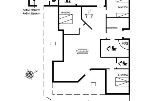 Foto 2 - Casa de 3 quartos em Oksbøl com terraço e banheira de hidromassagem