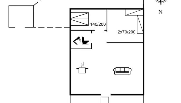Haus mit 2 Schlafzimmern in Gjeller Odde mit terrasse - Foto 2