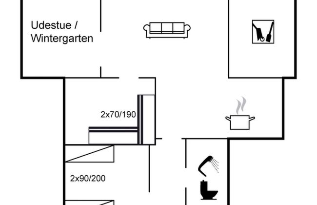 Casa de 2 quartos em Klitmøller com terraço - Foto 2