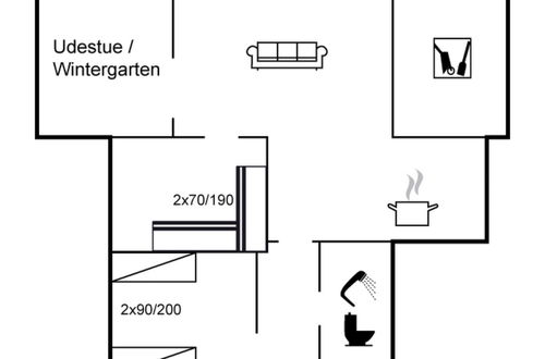 Foto 2 - Casa de 2 quartos em Klitmøller com terraço