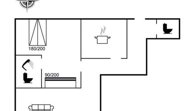 Apartamento de 1 quarto em Blokhus com terraço - Foto 2