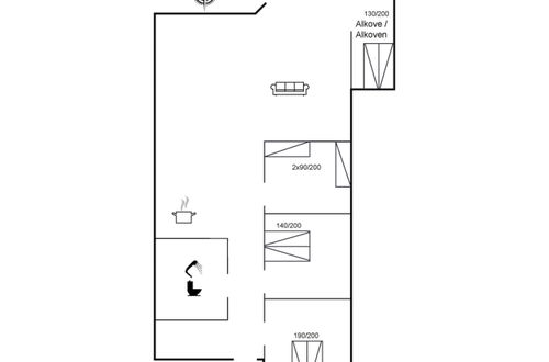 Foto 18 - Casa de 3 quartos em Væggerløse com terraço