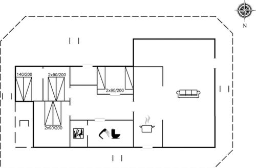 Foto 32 - Haus mit 4 Schlafzimmern in Rømø mit sauna