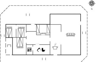 Foto 1 - Casa de 4 quartos em Rømø com sauna
