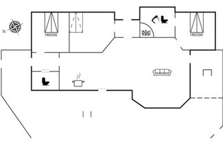 Foto 2 - Casa de 3 quartos em Væggerløse com terraço