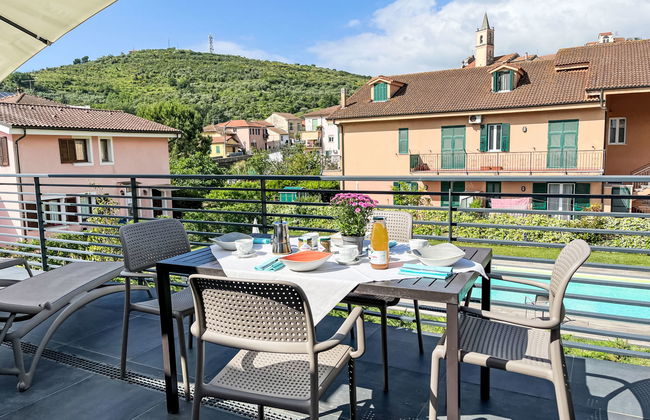 Apartamento de 1 quarto em Imperia com piscina e jardim - Foto 21