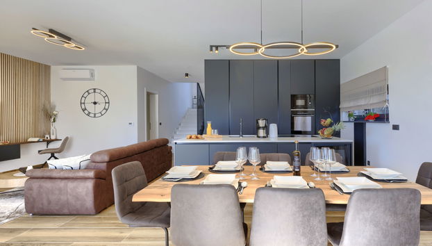 Casa con 5 camere da letto a Kaštelir-Labinci con piscina privata e giardino - Foto 5