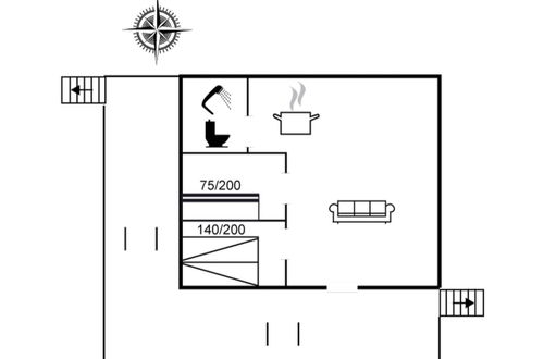 Foto 2 - Casa de 2 quartos em Løkken com terraço