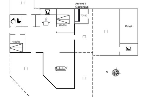 Foto 18 - Casa de 2 quartos em Løkken com terraço