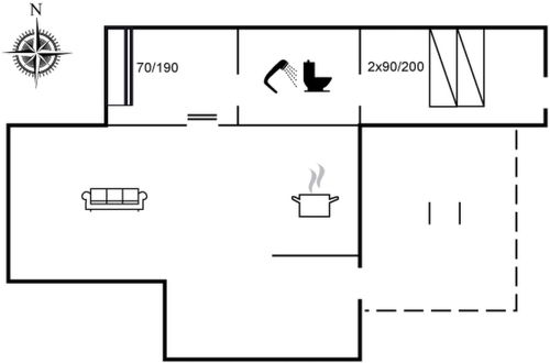 Photo 2 - Maison de 2 chambres à Løkken avec terrasse