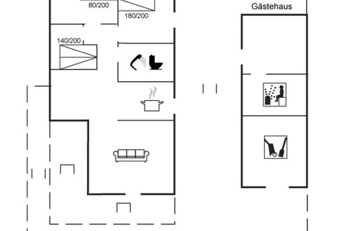 Foto 2 - Casa de 3 quartos em Løkken com terraço e sauna