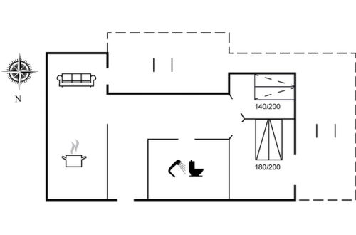 Foto 2 - Casa de 2 quartos em Vejers Strand com terraço