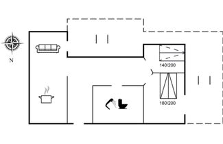 Foto 2 - Casa de 2 quartos em Vejers Strand com terraço