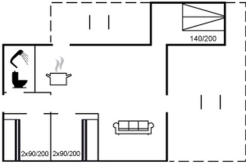 Foto 40 - Casa de 3 quartos em Kongsmarks Strand com terraço