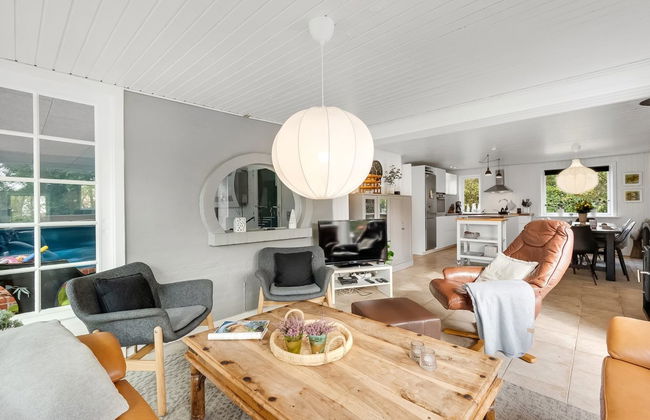 Casa con 4 camere da letto a Ringkøbing con piscina privata e terrazza - Foto 28