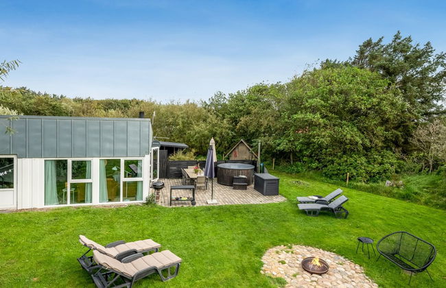 Casa con 4 camere da letto a Ringkøbing con piscina privata e terrazza - Foto 12