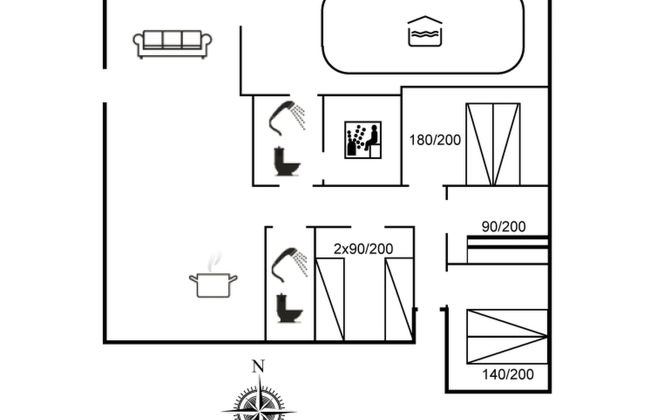 Casa con 4 camere da letto a Ringkøbing con piscina privata e terrazza - Foto 2