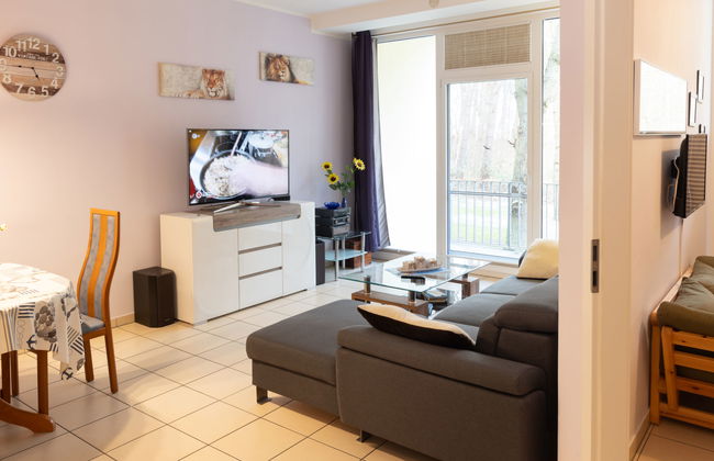 Apartamento de 2 quartos em Zempin com piscina e jardim - Foto 7